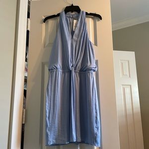 NWT Naked Zebra light blue dress wit knot detail